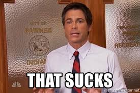That sucks - Chris Traeger The real one | Meme Generator